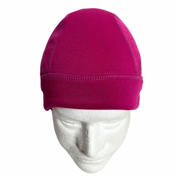 Pink Lands End POLARTEC® Power Stretch® Hat With Ponytail Opening - Picture 9 of 10